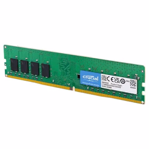 Crucial RAM DDR4 16GB 3200MHz CL22, Memoria PC (o 2933MHz / 2666MHz) - CT16G4DFRA32A