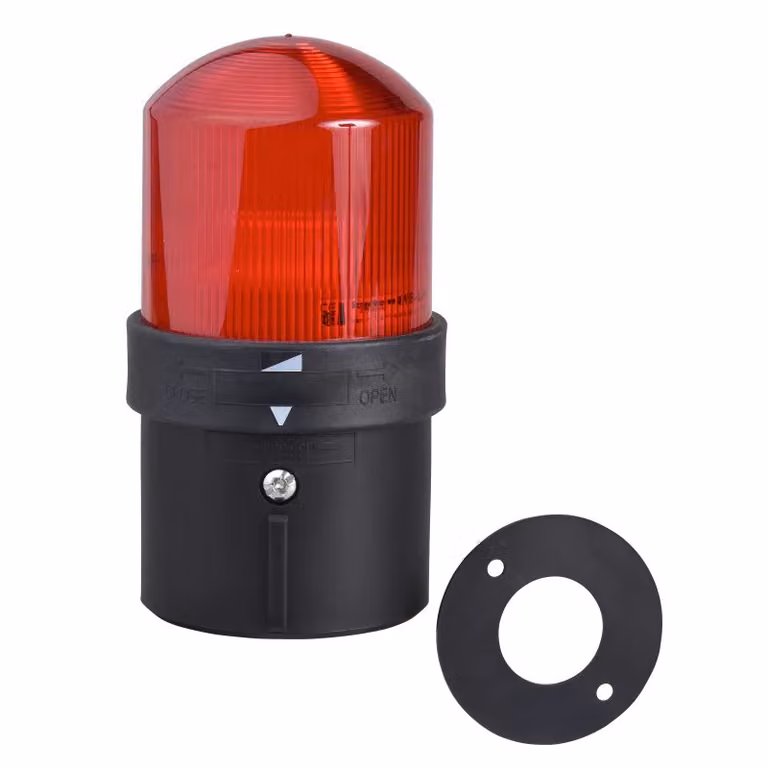 Stazione di segnalazione compatta Schneider Electric con luce fissa rossa XVB, LED integrato, 120 V CA, IP 65 XVBL0G4