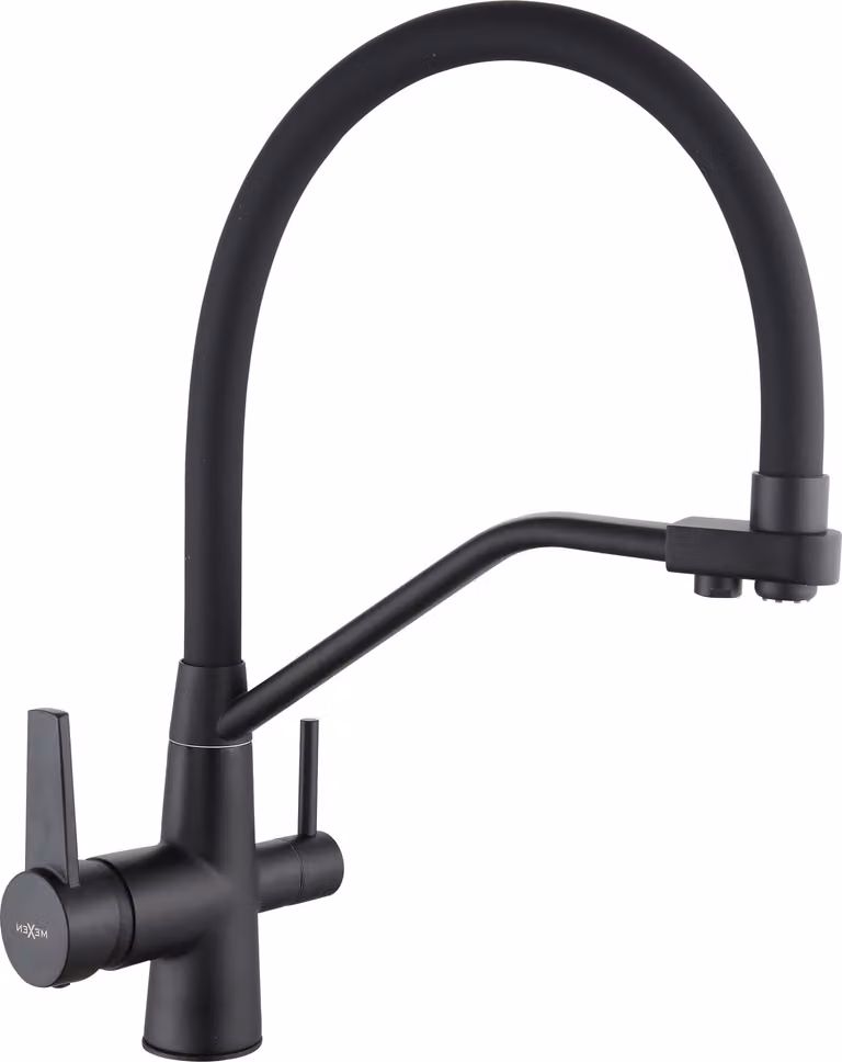 Mexen Duo rubinetto da cucina, nero - 671701-70