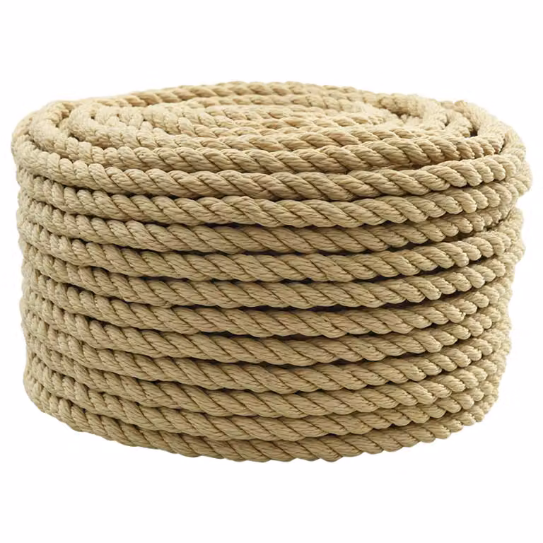 Corda da barca vidaXL in plastica, colore beige o marrone, diametro 14 mm, lunghezza 250 m