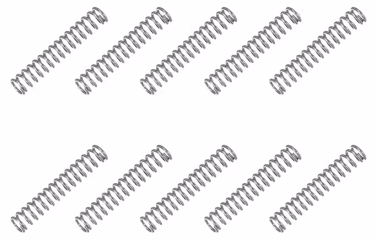 Molle a compression, 10 pezzi, acciaio inossidabile 304, dimensioni 0,5x3,5x20 mm