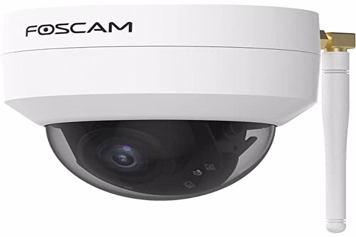 Telecamera IP Foscam D4Z, bianca, telecamera PTZ (pan-tilt-zoom) controllabile da remoto, con Wi-Fi e visione notturna intelligente