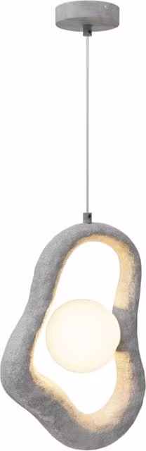 Maytoni Sospensione Contemporanea Opus 1 luce G9 grigio poliresina diffusore vetro