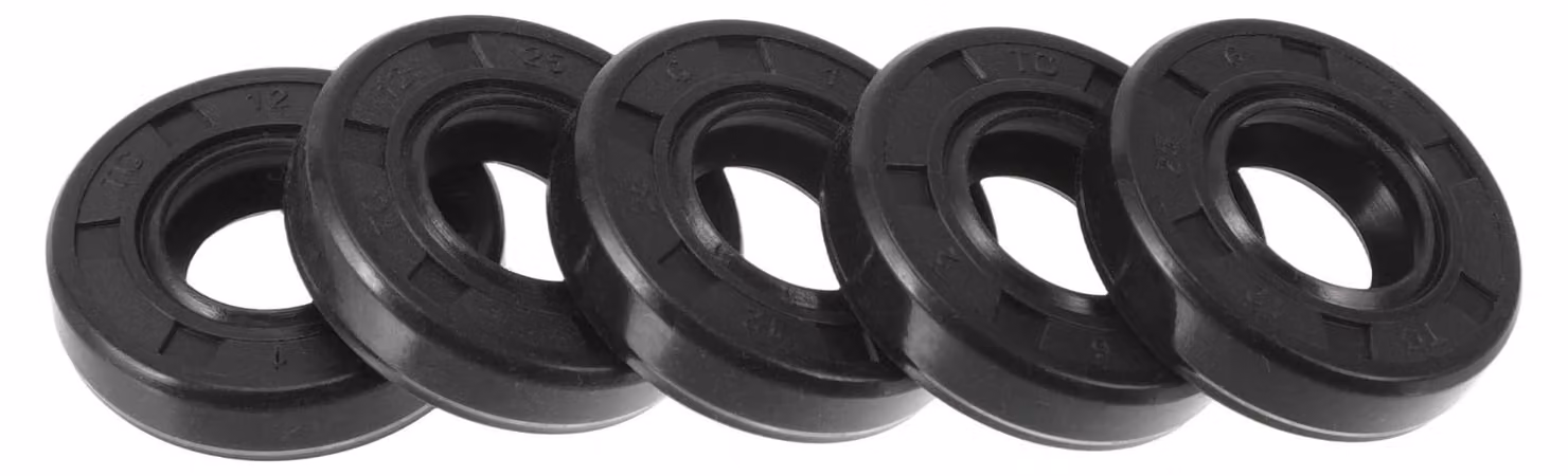 Guarnizione a labbro singolo TC 12x25x6 mm, gomma NBR, confezione da 5 pezzi