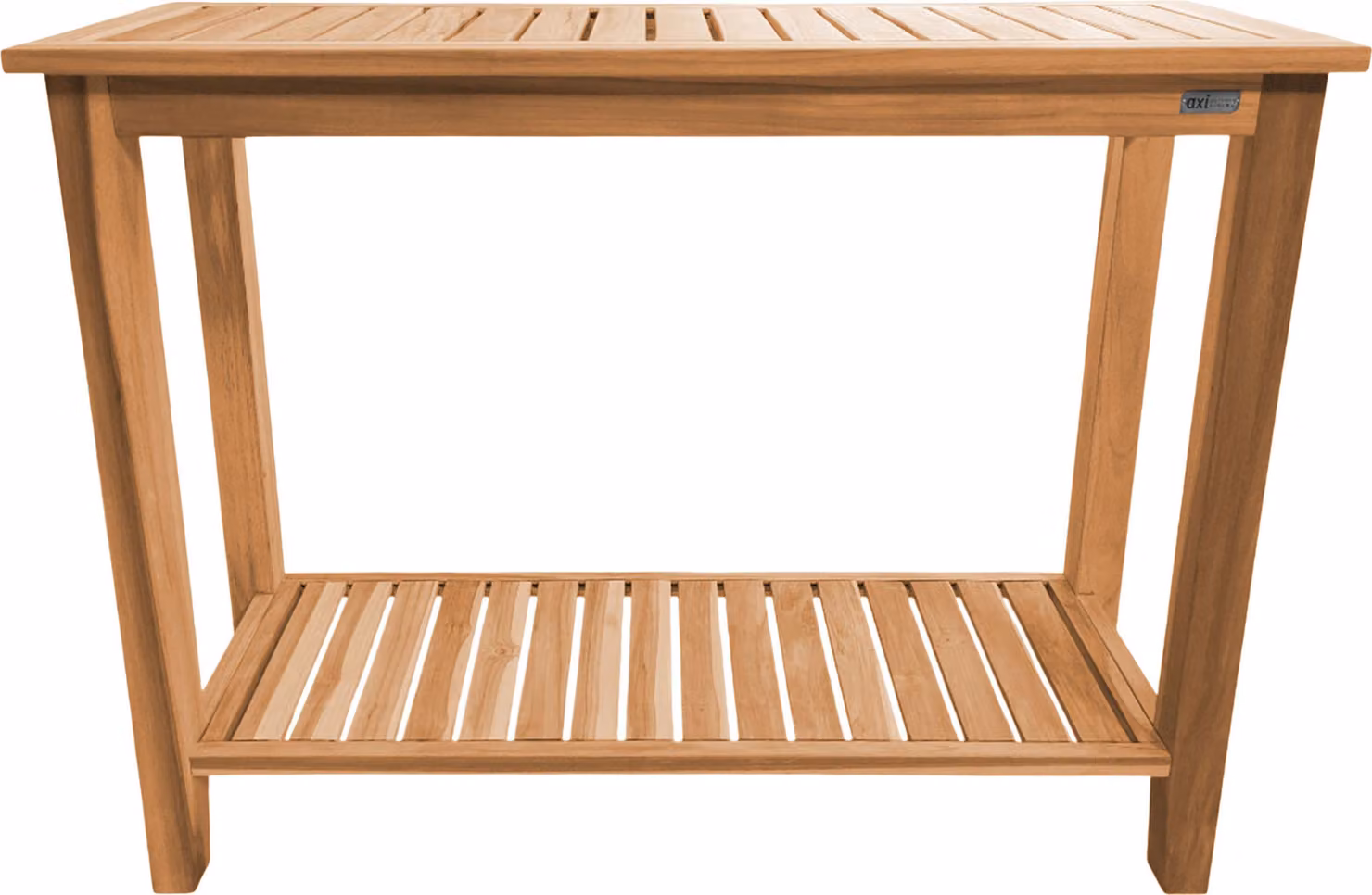 AXI Niah Tavolino da Parete in Legno di Teak Marrone | Tavolo da giardino con Ripiano | Tavolino da Muro per Interni o Esterni | 120 x 45 x 90 cm