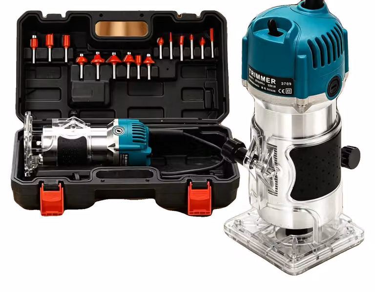 Fresatrice, motore da 800W, velocità di 30.000 giri al minuto, 1 set