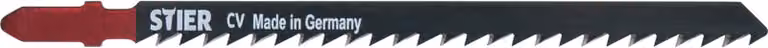 Lama per seghetto alternativo STIER, ST3104-L, 20 pezzi, lunghezza di taglio 110 mm, passo dei denti 4 mm, perfetta per il taglio di legno, piani di lavoro, pannelli compositi, lama per seghetto alternativo CV
