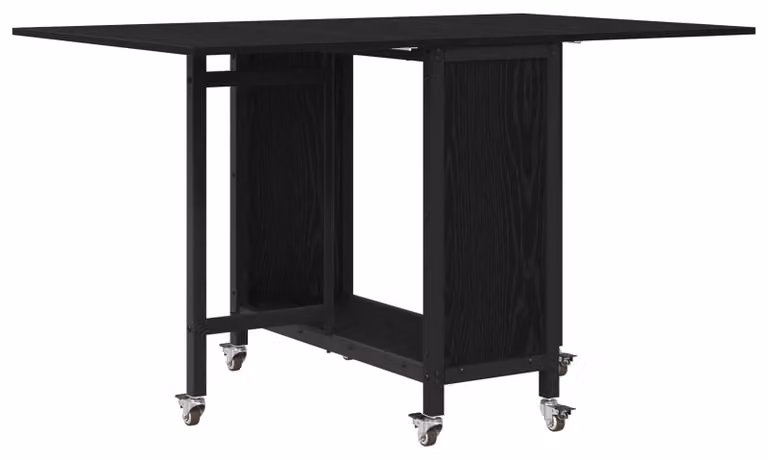 Tavolo da pranzo pieghevole con ruote 130 x 80 x 76,5 cm
