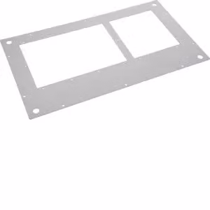 Piastra di copertura con fessure di inserimento, zincata, IP40, 400x800 (LxP)