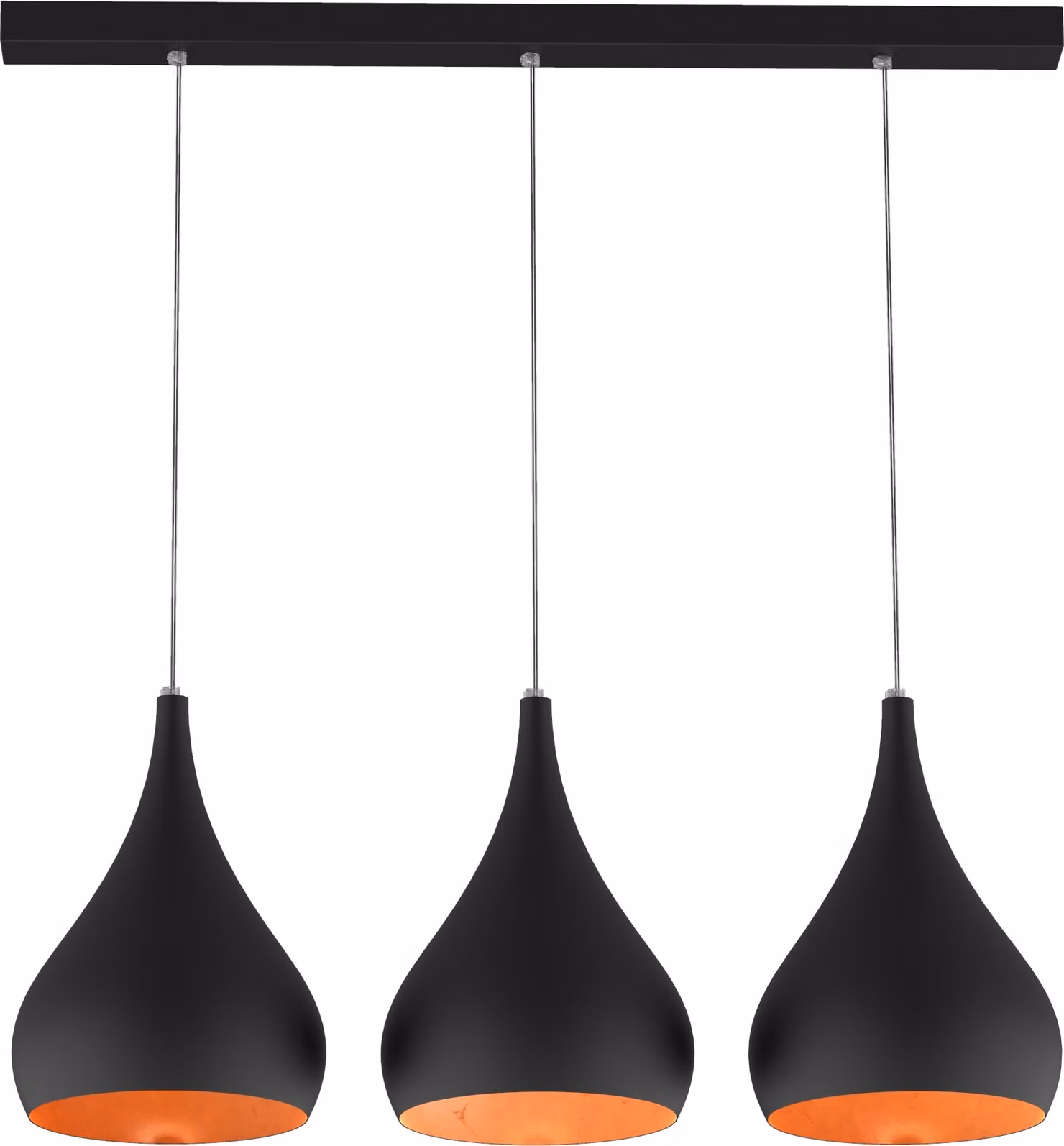 Lampada A Sospensione Calice Lineare X3 Foglie