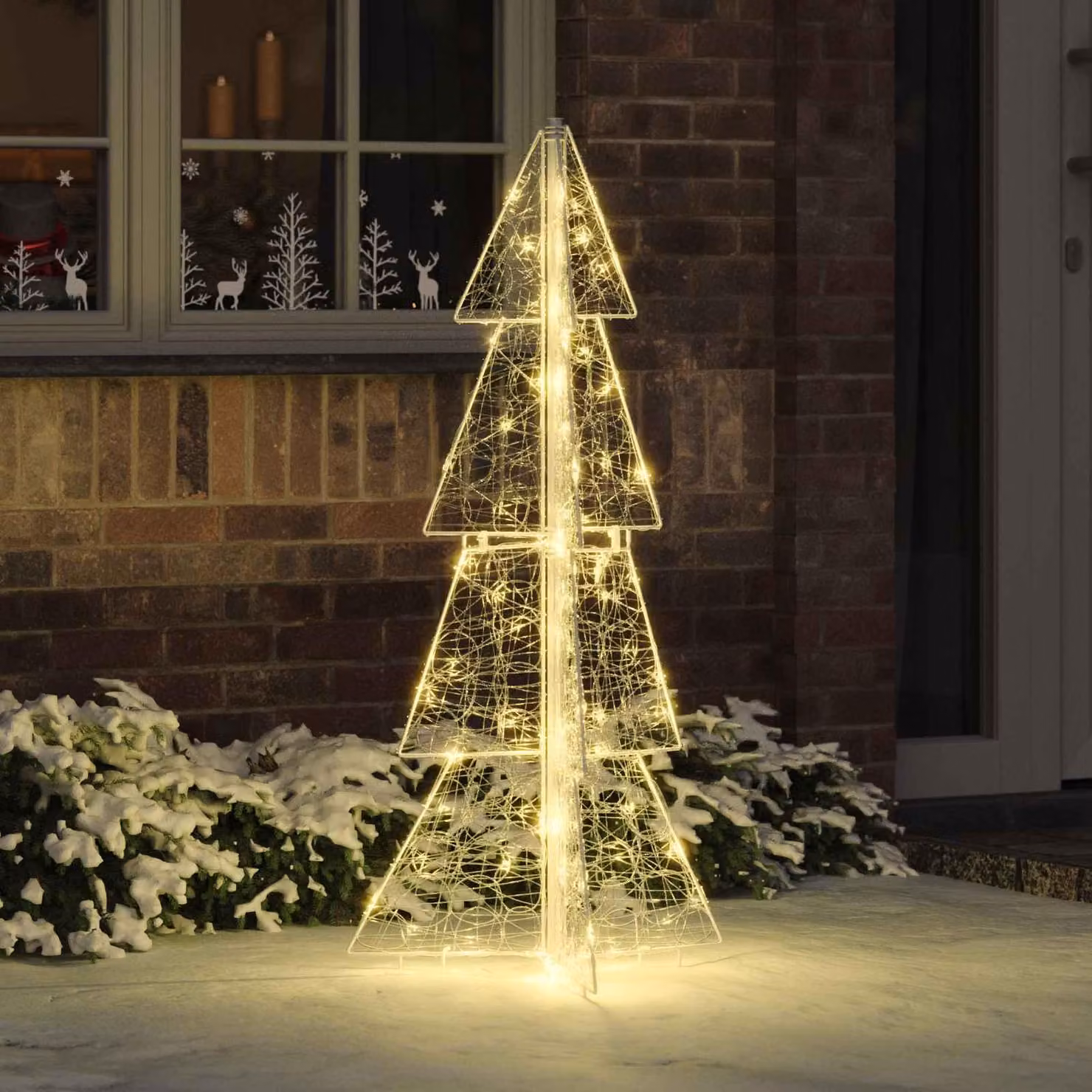 Maison Exclusive - Albero di Natale con 100 LED, luce bianca calda, 120 cm, in acrilico