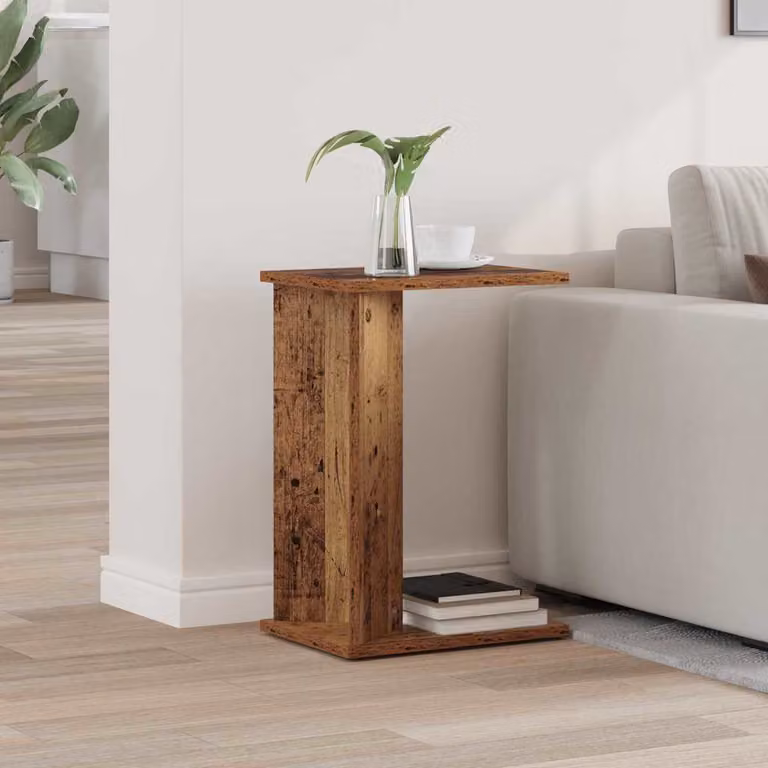 Tavolino moderno vidaXL in legno marrone L/P/H: 35 x 25 x 50 cm