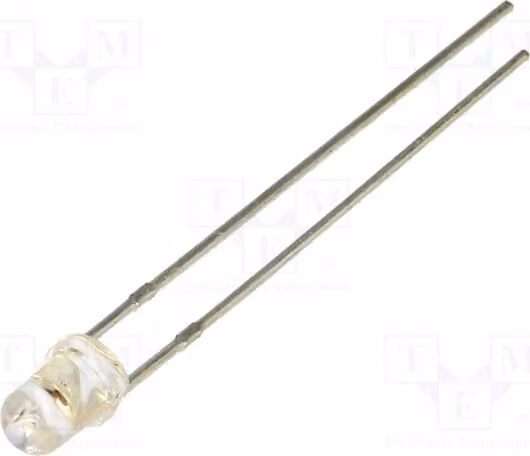 2 LED a montaggio superficiale (SMD) da 3 mm, modello LL-304VC4B-V1-4DD, di colore rosso, con intensità luminosa di 1300÷2100 mcd e angolo di emissione di 35 gradi