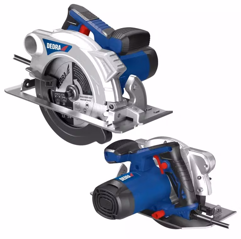 Dedra Ded7926 Sega Circolare Manuale 1500W, 185Mm, Guida Laser, Profondità Massima Di Taglio 66Mm. Profondità Di Taglio 66 Mm