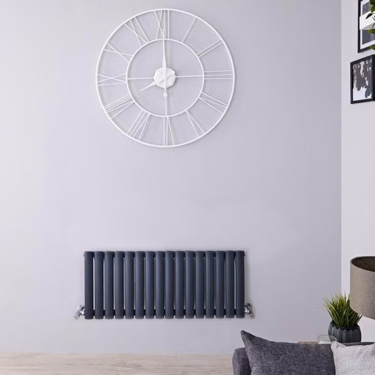 Radiatore di Design Orizzontale Antracite - 550W - Revive