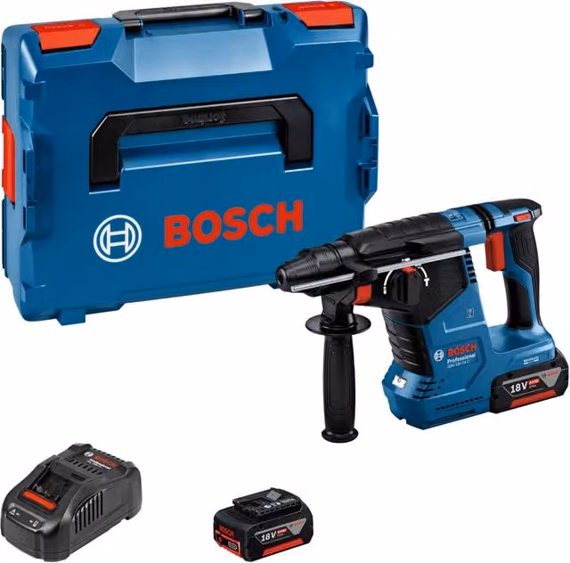 Tassellatore a batteria SDS Plus Bosch GBH 18V-24 C blu – 1
