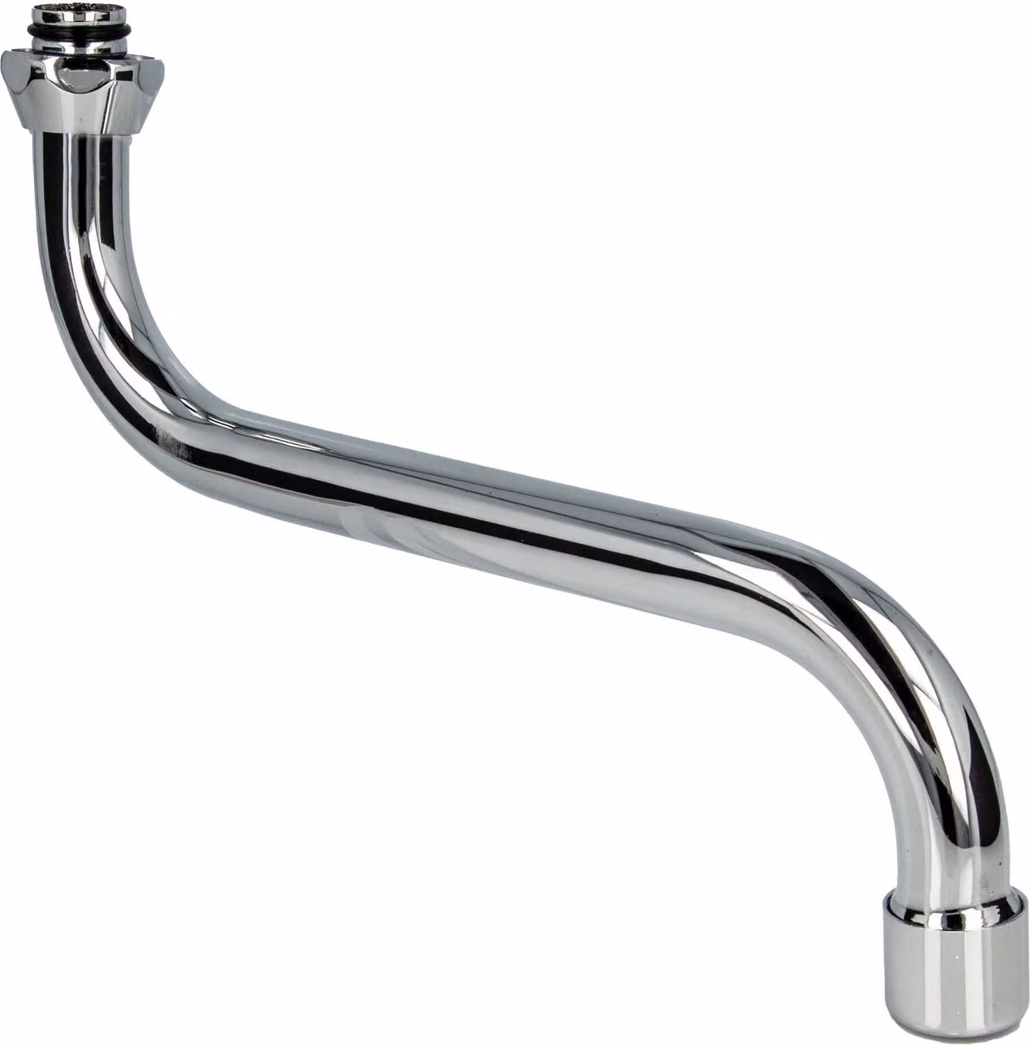 bocca tecuro S per rubinetti a parete Guarnizione conica da 3/4 di pollice, lunghezza 150 mm, ottone cromato