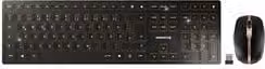 Set Tastiera e Mouse Cherry DW 9100 SLIM Black e Gold