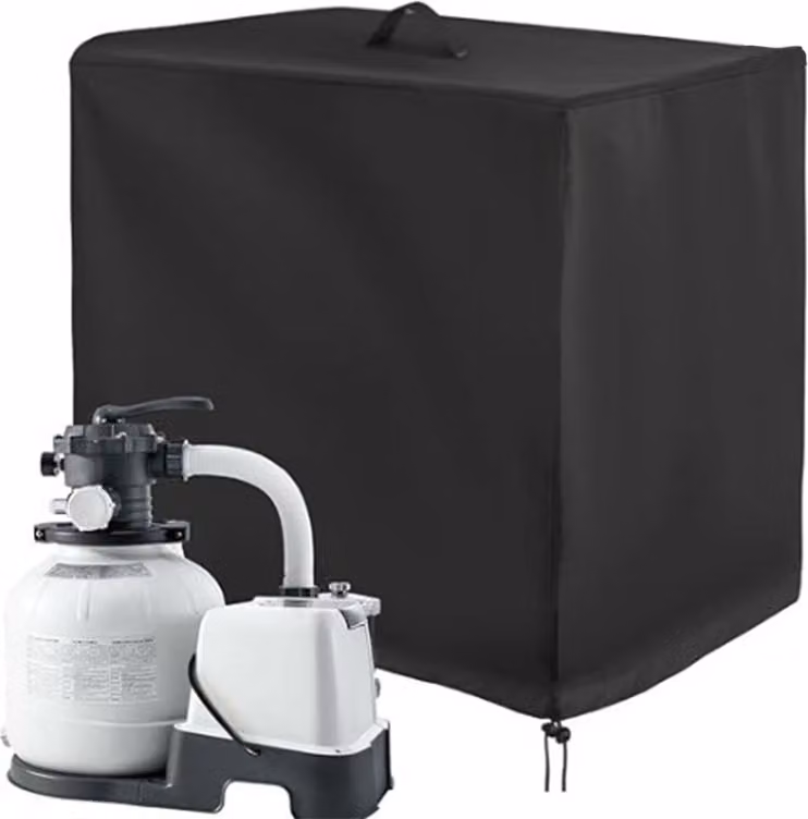 INF Copertura per pompa dell'acqua resistente alle intemperie - Nero L