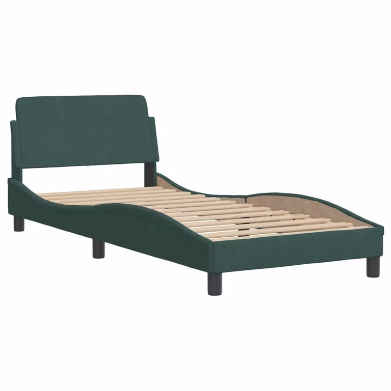 Giroletto Dover Verde Scuro 90x200 cm in Velluto