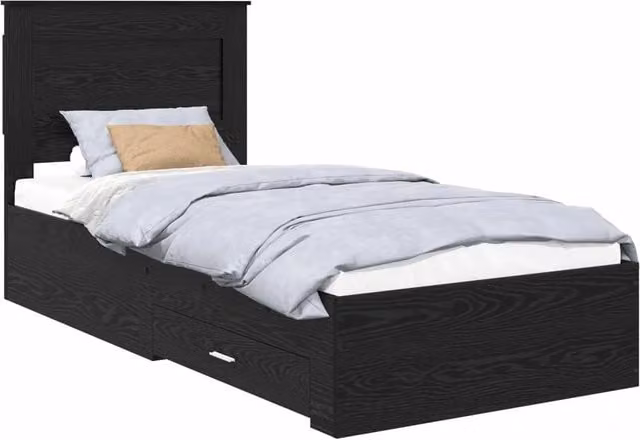 Letto singolo | Letto per adulti | Struttura del letto con cassetto con testiera Legno multistrato