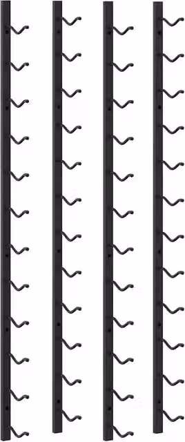 Set di 2 Portavini da Parete in Ferro Nero per 12 Bottiglie DESIGN IN CFW9838213