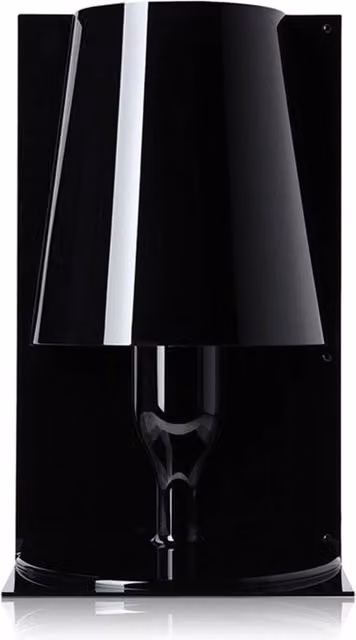 Lampada da tavolo Kartell Take nera con luce LED warm white