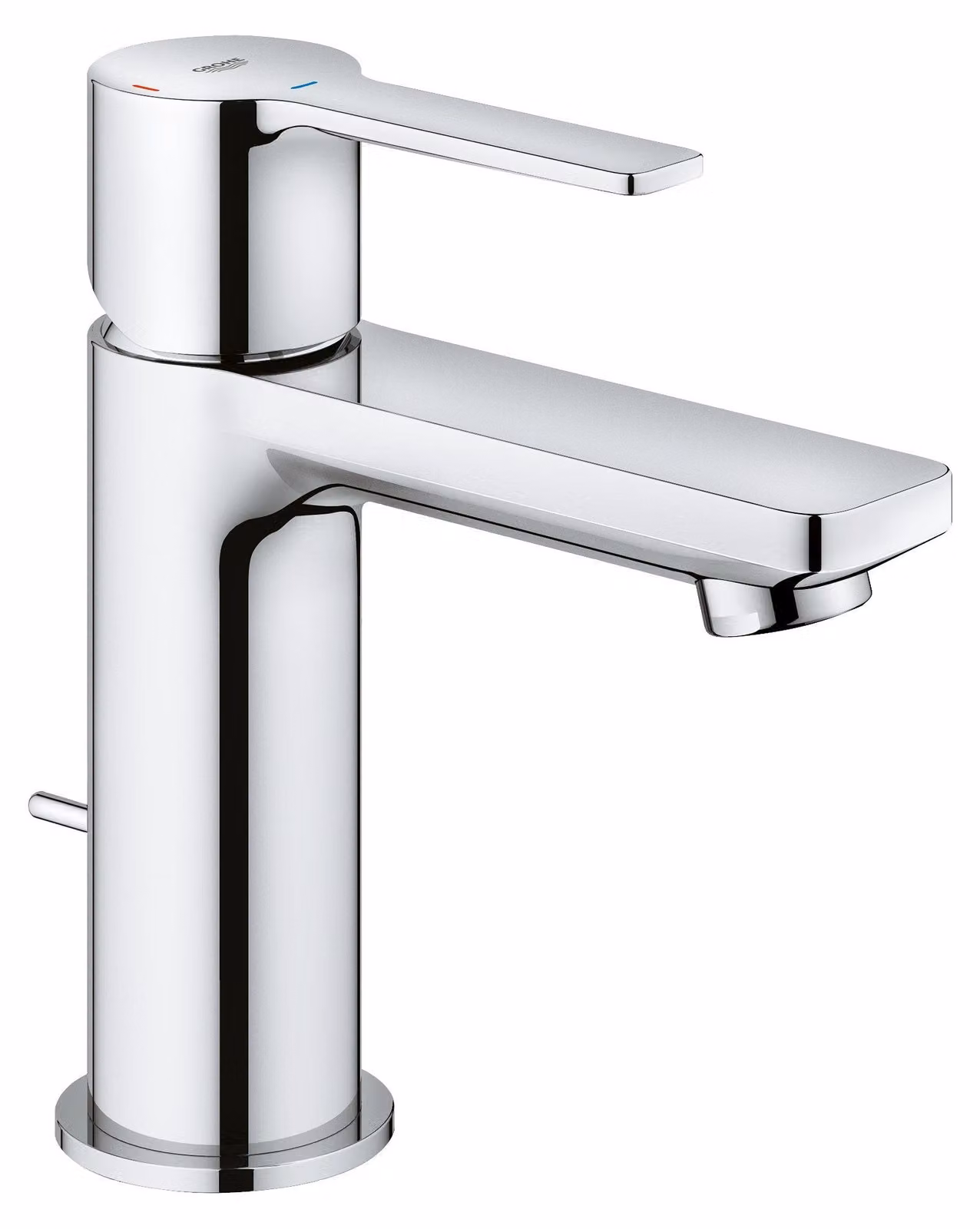 Miscelatore monocomando per lavabo, modello XS, 155 mm, finitura nera opaca, a risparmio idrico