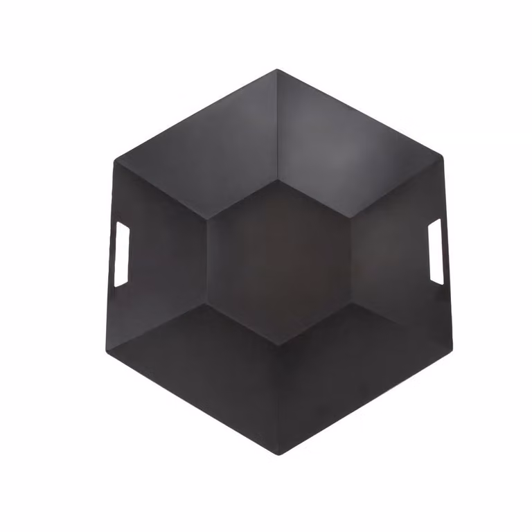Ciotola per il fuoco Cesto per il fuoco in acciaio nero Minimalista moderno 70 cm