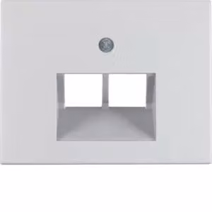 Berker 14097003 Elemento centrale per presa UAE doppia in alluminio Berker K.5