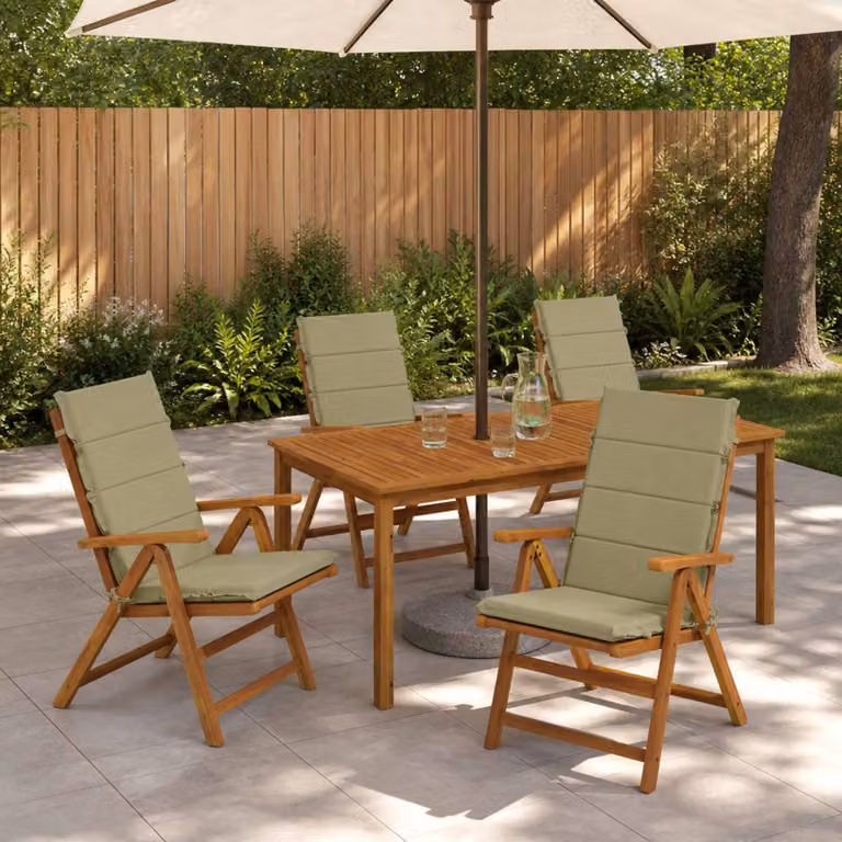 vidaXL Cuscino per sedia a schienale alto GEMERT 4 pz 100% Poliestere