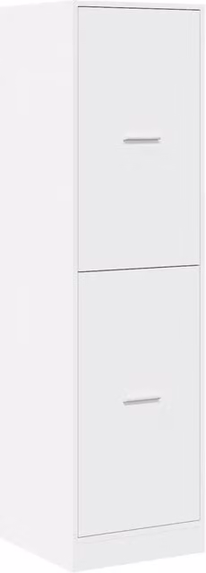 Mobile da farmacia bianco HELLOSHOP26 con ante e cassetti in legno composito L/P/H: 40 x 41 x 144,5 cm