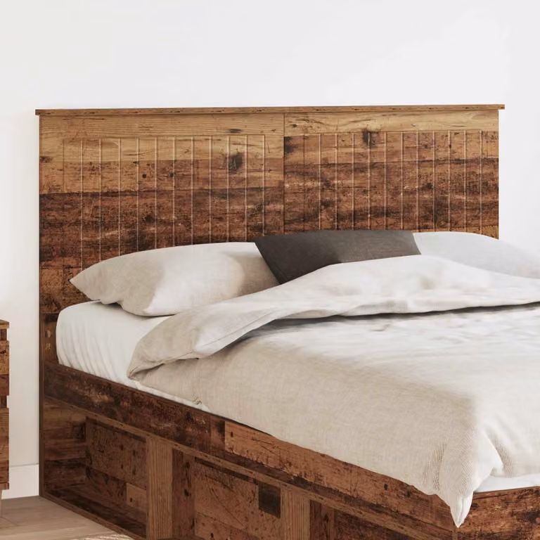 Testiera per letto moderna vidaXL in legno ingegnerizzato marrone L: 143 cm, H: 13,26 cm, P: 7 cm