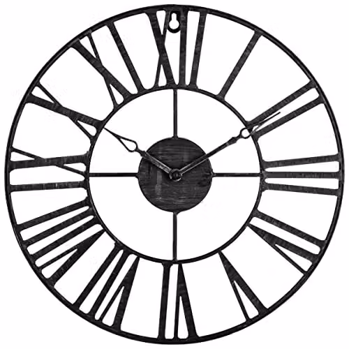 Atmosphera - Orologio vintage nero - metallo D37 cm