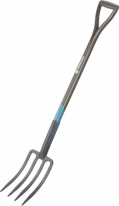 Forca da giardino NatureLine con manico in legno ergonomica, con rebbi in acciaio temprato
