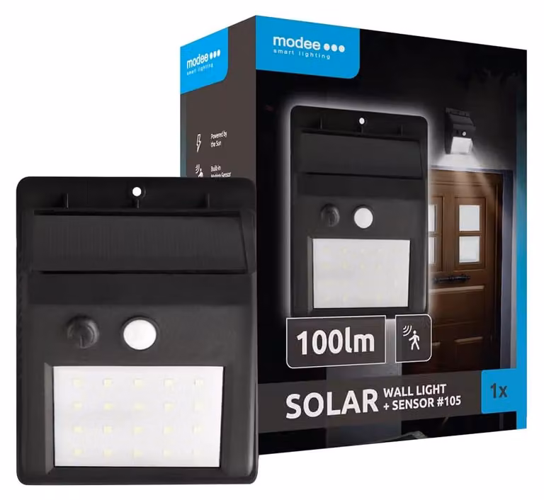 Modee Smart Lighting Lampada solare 105 (ML-WS105) da parete con sensore