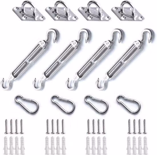 Set di coperture per lampade in acciaio inossidabile - 12 pezzi