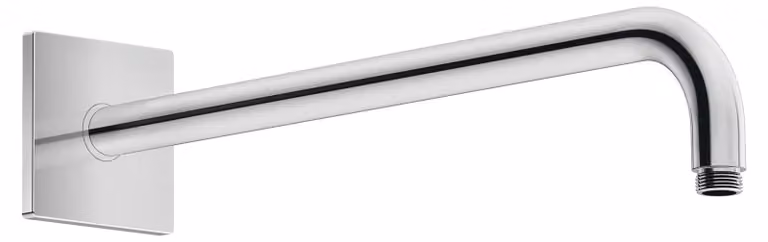 Bras de douche Duravit coudé, uniquement pour douches de tête jusquà 240 mm, rosace carrée, UV0670030000, UV0670030000