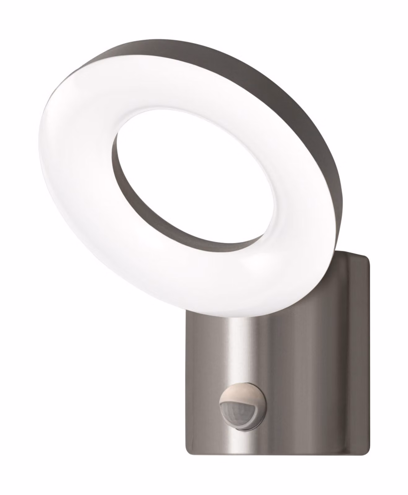 LEDVANCE lampada da parete e soffitto LED, luce per esterni, ENDURA® STYLE WALL LOOP / 12 W, 220...240 V, angolo di emissione: 120°, bianco caldo, 3000 K, materiale dell'alloggiamento: acciaio inox, IP44