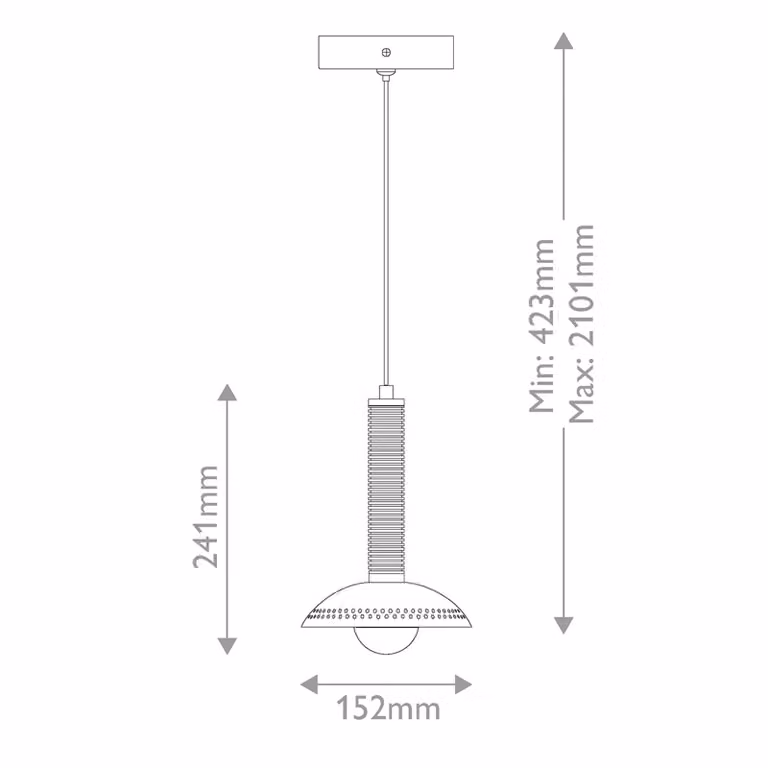 Elstead Lampada a sospensione Arden, dimmerabile, Nero, Soggiorno / Sala da pranzo, Alluminio, Moderno, Lampada a sospensione
