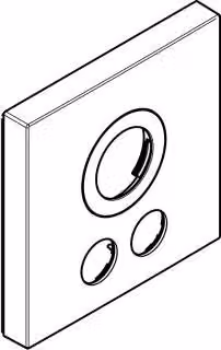 SHOWER SELECT rosone per connessioni invertite bianco/cromo bianco/cromo