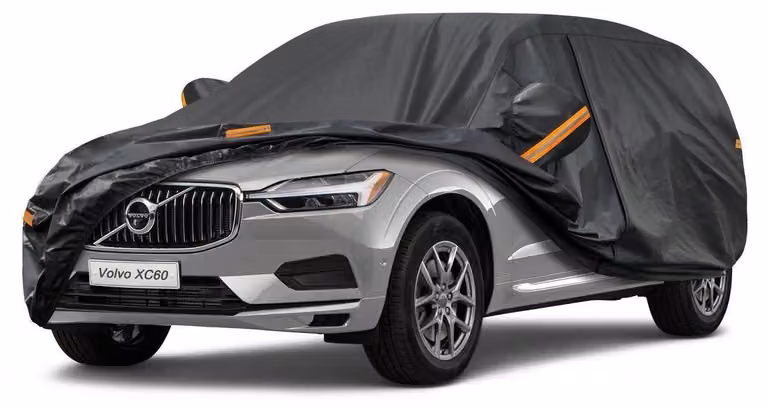Copertura per auto impermeabile e traspirante, adatta per Volvo XC60 (2008-2025), con 7 strati, copertura completa, protezione dalla polvere, colore nero