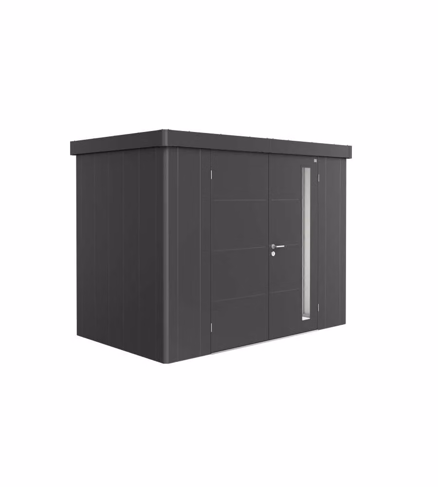 Casetta Neo 1C doppia porta, grigio scuro metallizzato