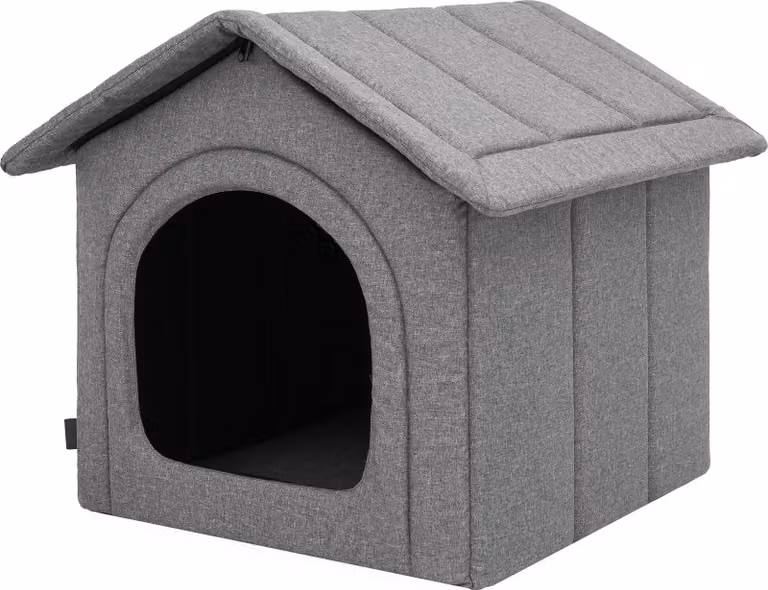 Cuccia per cani R4 (55×60×60 cm) - pieghevole e resistente alle intemperie, tetto rimovibile, OEKO-TEX, per cani di taglia media, da interno e da esterno