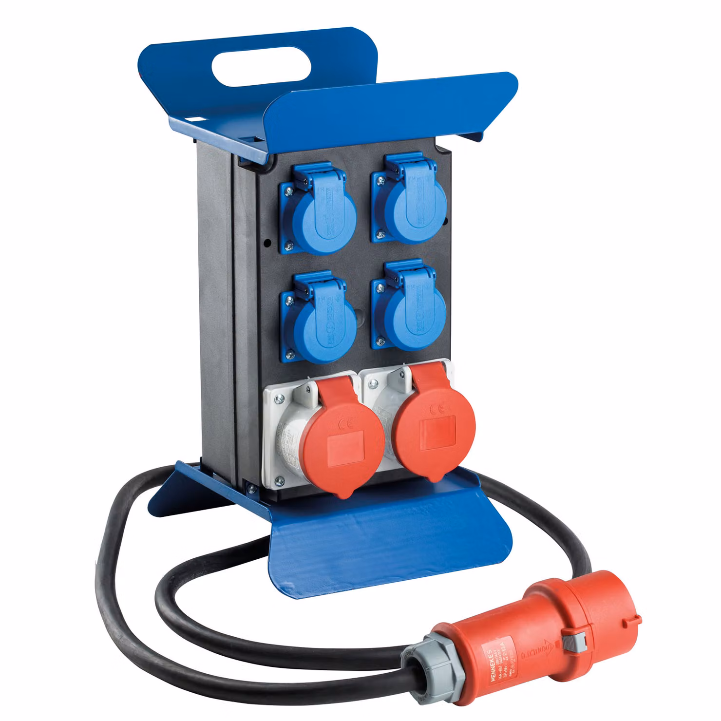 as-Schwabe Distributore di corrente CEE portatile STECKY Spina CEE Schuko IP44
