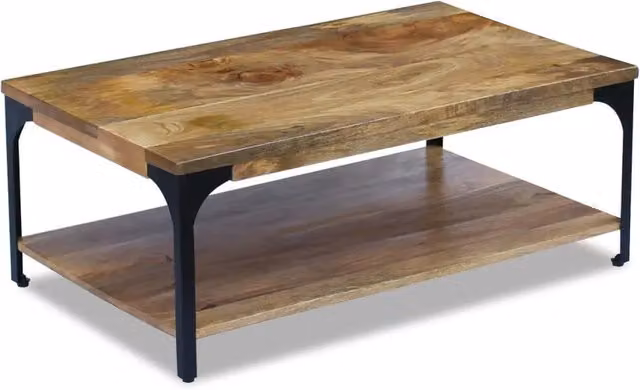 Tavolino da salotto | Tavolino da caff¨¨ | Tavolino da Soggiorno in Legno di Mango 100x60x38 cm
