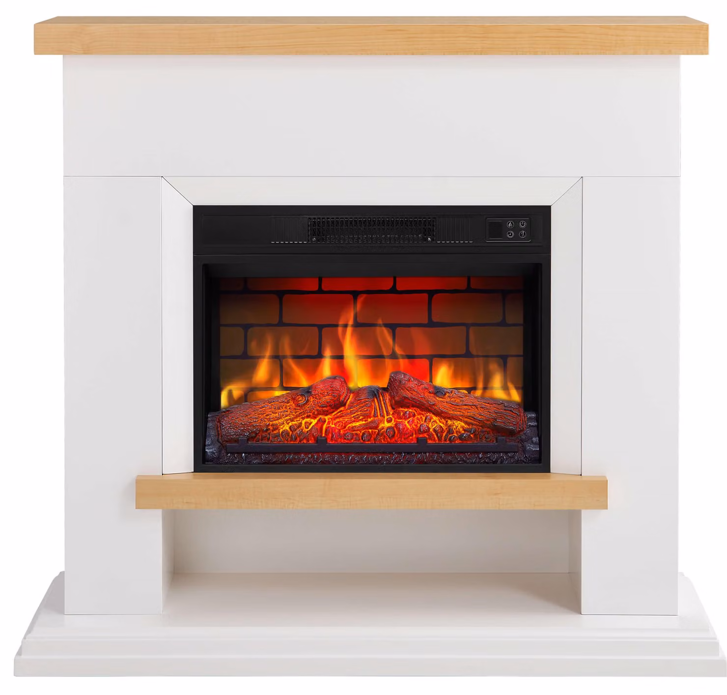 Camino elettrico ArtiFlame Shelford AF23BS, colore bianco