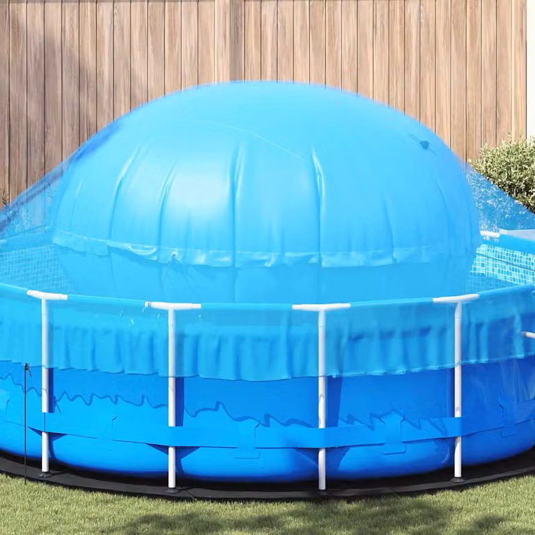 Cuscino invernale per piscina a cupola vidaXL in PVC Blu Ø 310 cm