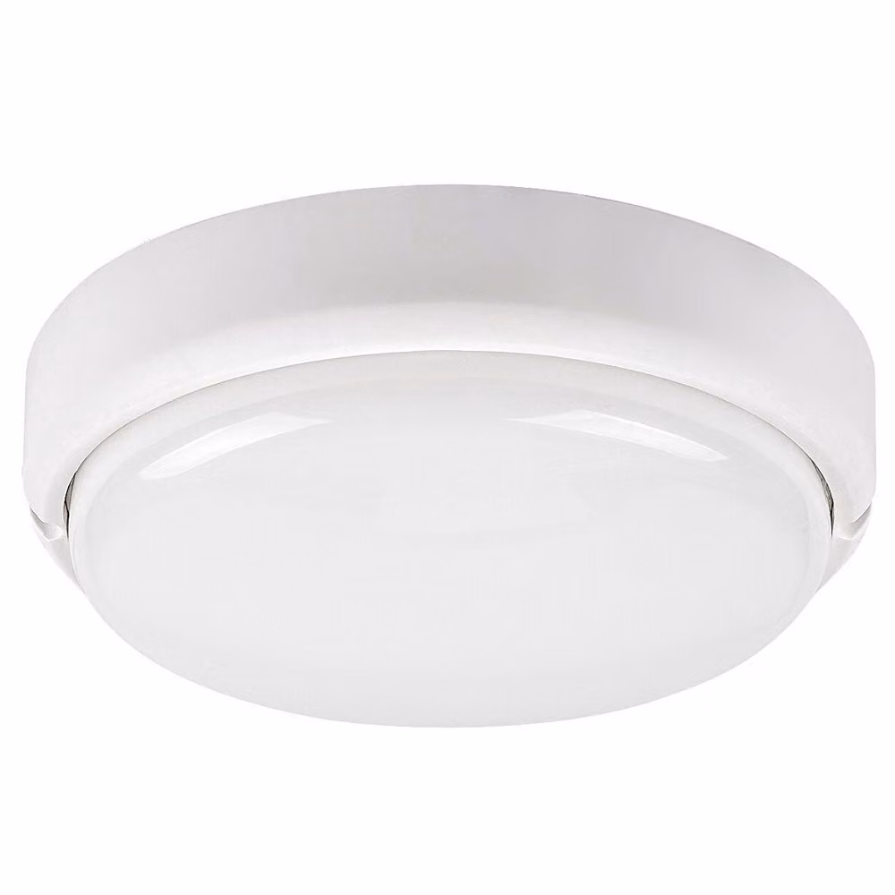 Rabalux 7406 Hort plafoniera per esterni, 15W, 4000K, 1300lm, bianca, rotonda, bianco neutro, ø190mm
