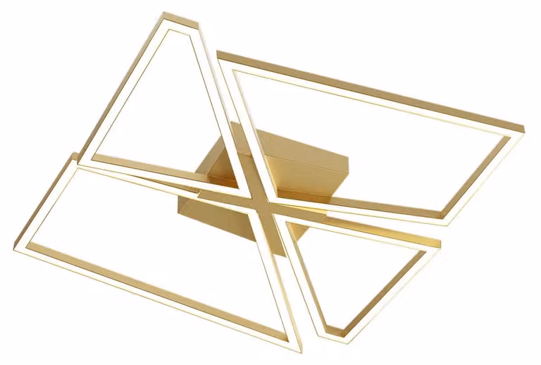 SLASH PL LED – larghezza 75 altezza 9,8 cm - Colore: Oro